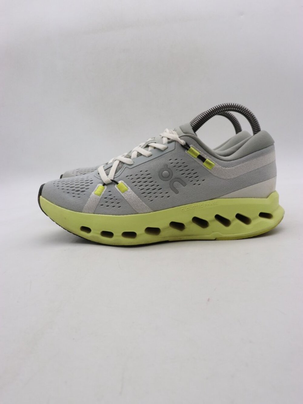 On Running CloudSurfer Women’s Size 7.5 Gray Green Running Athletic Sneaker - Picture 4 of 10